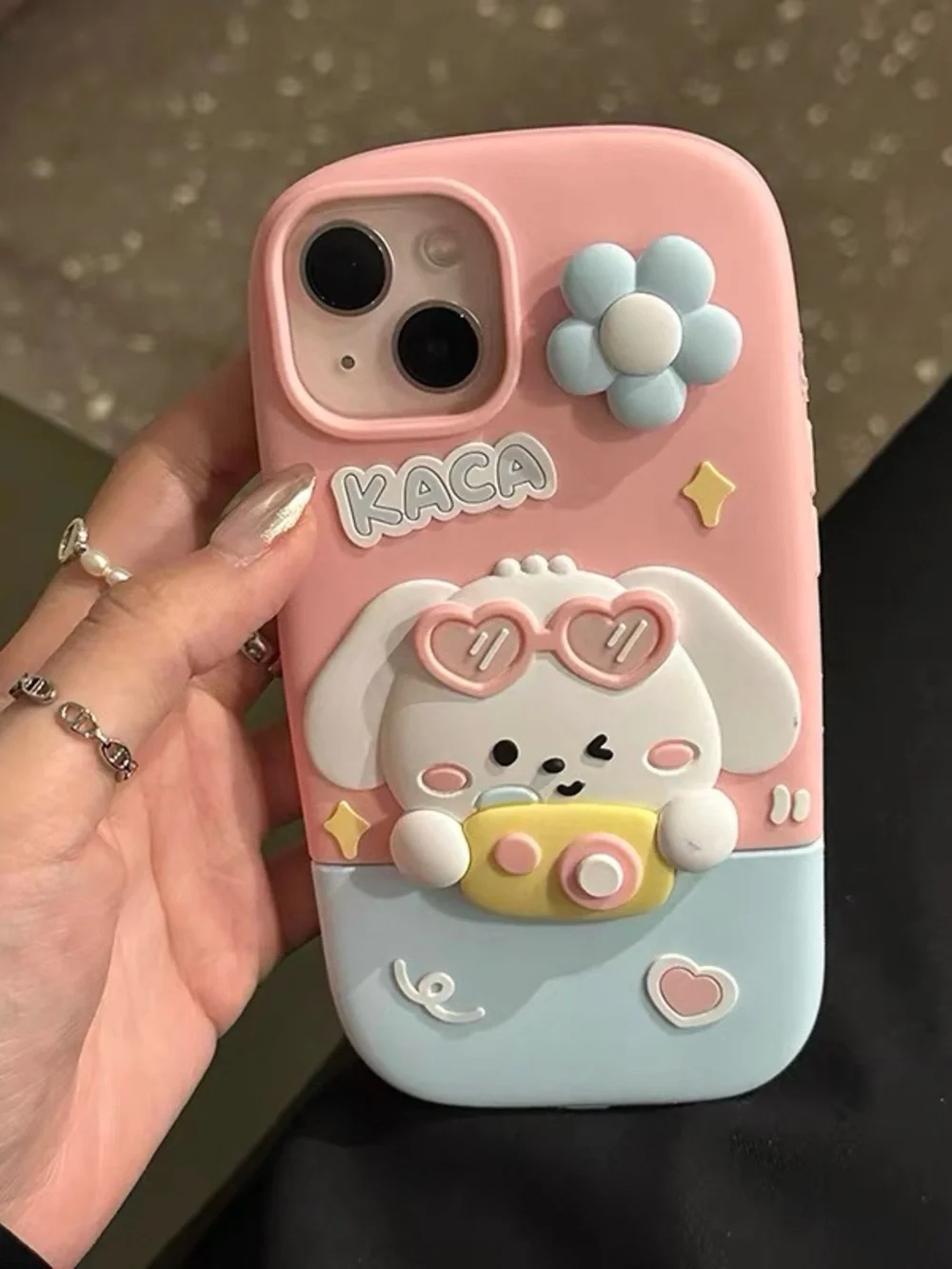 NWT Cute 3D Cartoon Puppy Silicone Case for iPhone 14 Pro